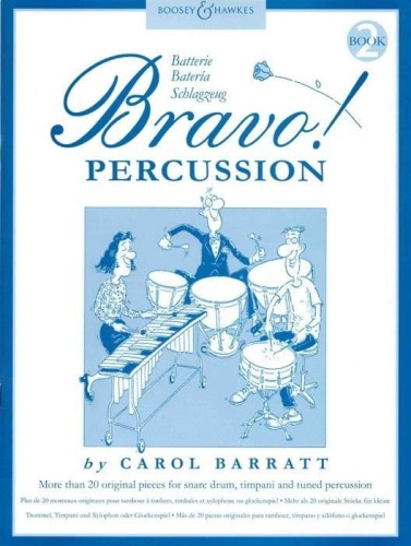 Carol Barratt: Bravo! Percussion Vol. 2 - ponad 20 utworów na werbel, kotły i perkusyjne instrumenty melodyczne  fortepianem
