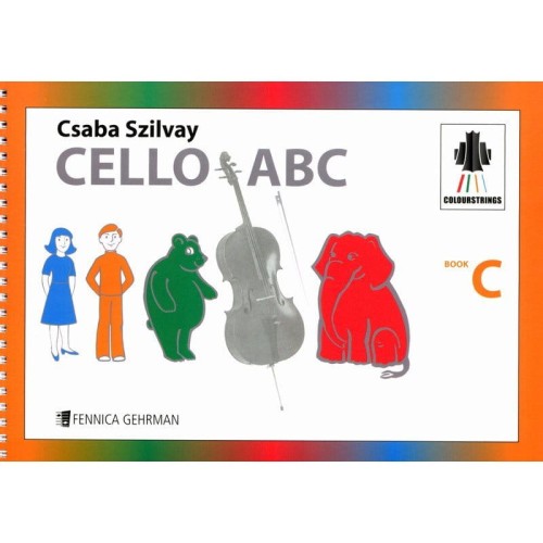 Csaba Szilvay: Cello ABC - Book C - szkoła na wiolonczelę dla dzieci wg metody Colourstrings - nuty na wiolonczelę