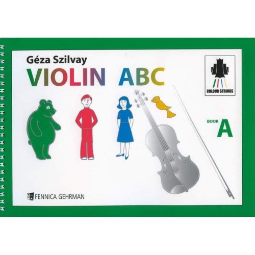 Géza Szilvay: Violin ABC - Book A - szkoła na skrzypce dla dzieci wg metody Colourstrings - nuty na skrzypce