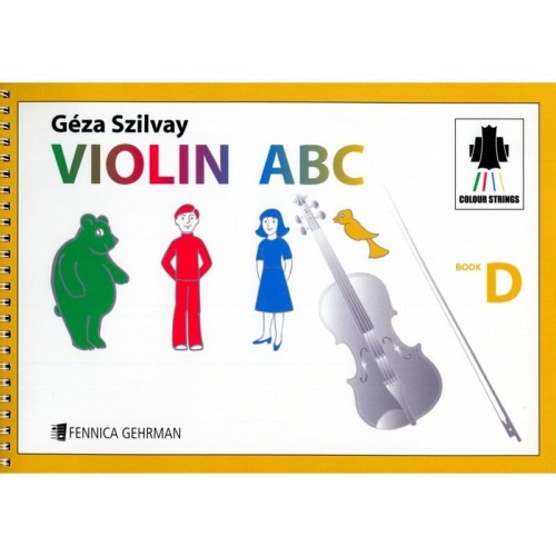 Géza Szilvay: Violin ABC - Book D - szkoła na skrzypce dla dzieci wg metody Colourstrings - nuty na skrzypce