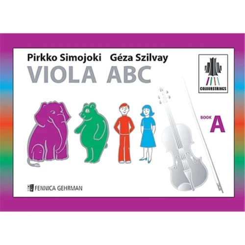Pirkko Simojoki, Géza Szilvay: Viola ABC - Book A - szkoła na altówkę dla dzieci wg metody Colourstrings - nuty na altówkę