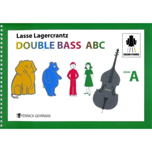 Lasse Lagercrantz: Double Bass ABC - Book A - szkoła na kontrabas dla dzieci wg metody Colourstrings - nuty na kontrabas
