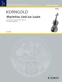 Erich Wolfgang Korngold: Mariettas Lied zur Laute aus der Oper 'Die tote Stadt' op. 12 - The Dead City - aria z opery Umarłe miasto - nuty na skrzypce z fortepianem