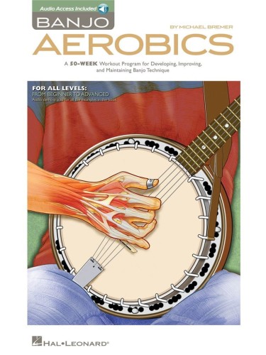 Banjo Aerobics for all levels from Beginner to Advanced (+ audio online) - Michael Bremer - szkoła gry na banjo