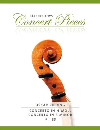 Oskar Rieding: Concerto in B minor for Violin and Piano - koncert skrzypcowy h-moll op. 35 - nuty na skrzypce i fortepian