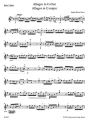Joseph-Hector Fiocco: Allegro for Violin and Piano in G major - Allegri G-dur - nuty na skrzypce i fortepian