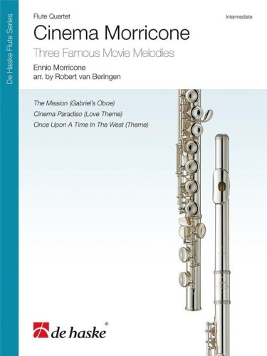 Ennio Morricone: Cinema Morricone - Three Famous Movie Melodies for Flute Quartet - nuty na kwartet fletowy
