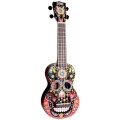 Mahalo Skull - Día de Muertos - ART SERIES - ukulele sopranowe z pokrowcem