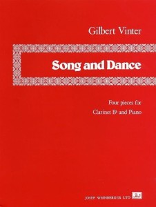 Gilbert Vinter: Song and Dance - Four Pieces for Clarinet Bb and Piano - nuty na klarnet i fortepian