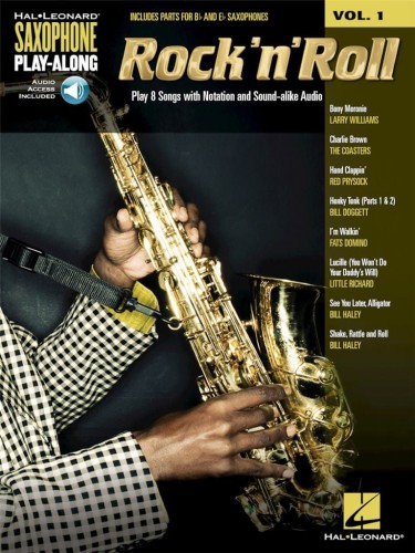 Rock 'N' Roll - Saxophone Play-Along Volume 1 - nuty na saksofon altowy i tenorowy (+ audio online)
