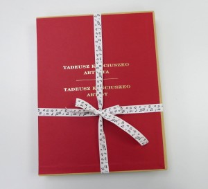 Tadeusz Kościuszko - Artysta - album, akwarele i nuty na fortepian