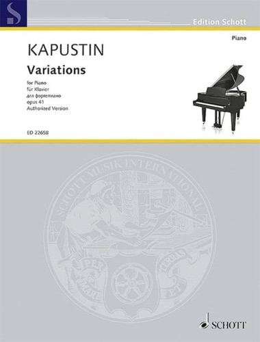 Nikołaj Kapustin: Variations op. 41 for piano - Wariacje - nuty na fortepian