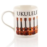 Music Word Mug: Ukulele - kubek porcelanowy dla ukulelisty ze zdjęciem i napisem ukulele 0.33 l