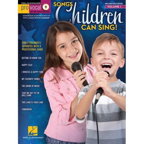 Pro Vocal Boys & Girls Edition Volume 1 - Songs Children Can Sing! - nuty na głos z tekstem i akordami gitarowymi (+ płyta CD)