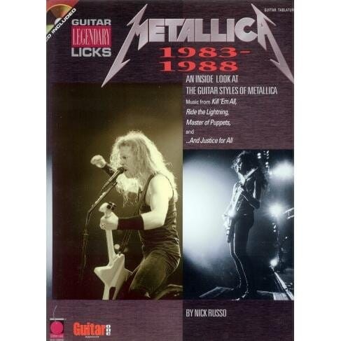 Metallica 1983-1988 Guitar Legendary Licks - nuty i tabulatury na gitarę elektryczną (+ audio online)