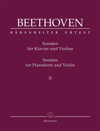 Ludwig van Beethoven - Sonaten fur Klavier und Violine II - Sonatas for Pianoforte and Violin 2 - nuty na skrzypce i fortepian