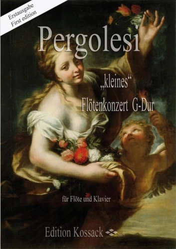 Giovanni Battista Pergolesi: Kleines Flotenkonzert G-dur fur Flote und Klavier - koncert fletowy - nuty na flet poprzeczny z fortepianem