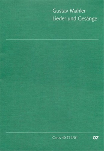 Gustav Mahler: Sieben Lieder und Gesänge - siedem pieśni - nuty na chór żeński SSA i fortepian