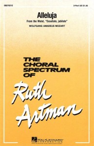 The Choral Spectrum of Ruth Artman: Alleluja from the Motet 'Exsultate jubilate' for 2-Part Choir - Wolfgang Amadeus Mozart - nuty na chór dwugłosowy