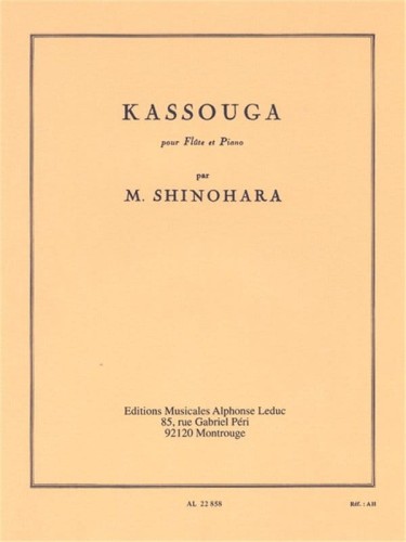 Makoto Shinohara: Kassouga pour Flute et Piano - nuty na flet poprzeczny z fortepianem