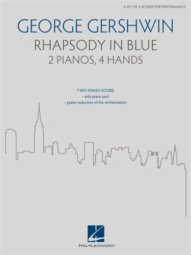 George Gershwin: Rhapsody in Blue for 2 Pianos 4 Hands - Błękitna Rapsodia - nuty na dwa fortepiany