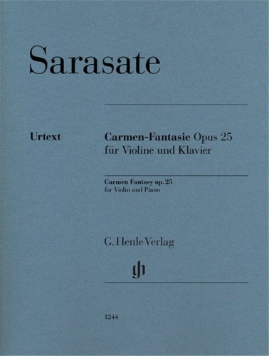 Pablo de Sarasate: Carmen-Fantasie fur Violine und Klavier op. 25 - Carmen Fantasy - Fantazja na temat z opery Carmen - nuty na skrzypce i fortepian