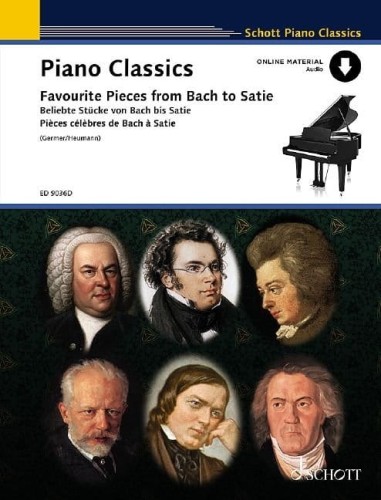 Piano Classics - Favourite Pieces from Bach to Satie (+ audio online) - nuty na fortepian