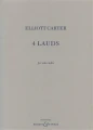 Elliott Carter: 4 Lauds for solo violin - nuty na skrzypce solo