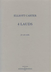 Elliott Carter: 4 Lauds for solo violin - nuty na skrzypce solo
