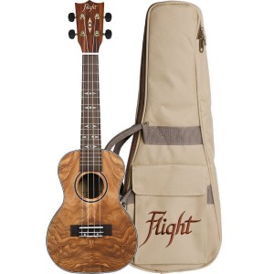 Flight Supernatural DUC410 Quilted Ash - ukulele koncertowe z pokrowcem