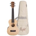 Flight DUC525CEQ Spruce Zebrawood - ukulele koncertowe z elektroniką + pokrowiec