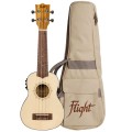 Flight DUS320 CEQ Spruce Zebrawood - ukulele sopranowe z elektroniką aktywną i pokrowcem