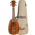 Flight NUP310 Pineapple Sapele - ukulele sopranowe ananas z pokrowcem