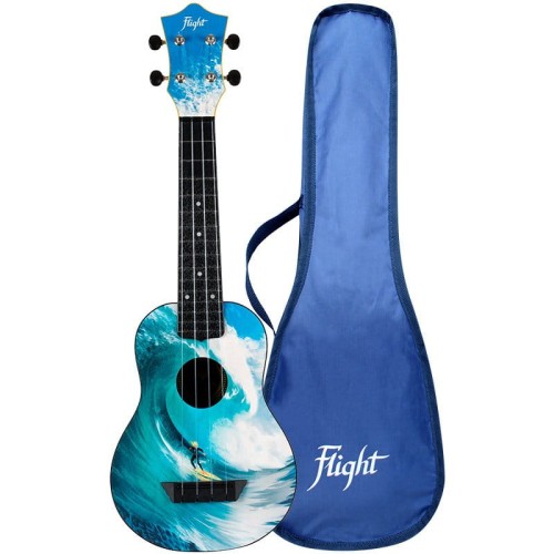 Flight TUS25 ABS Travel Surf - ukulele sopranowe z pokrowcem
