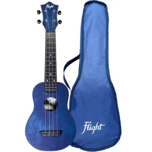 Flight TUS35 Dark Blue Travel ABS - ukulele sopranowe z pokrowcem