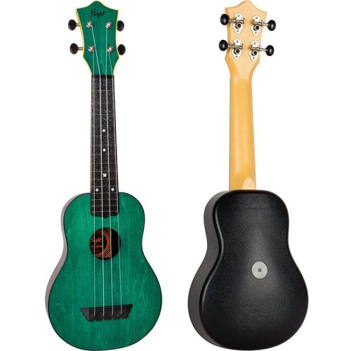 Flight TUS35 Green Travel ABS - ukulele sopranowe z pokrowcem