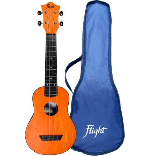 Flight TUS35 Orange Travel ABS - ukulele sopranowe z pokrowcem