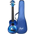 Flight TUSL40 Long Neck ABS Travel Space - ukulele w skali koncertowej korpus sopranowy i pokrowiec