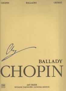 Fryderyk Chopin: Wydanie Narodowe tom 1A - Ballady na fortepian - miniatura studyjna