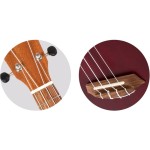 Flight Gemstone NUS380 Coral - ukulele sopranowe + pokrowiec