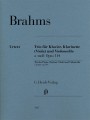 Johannes Brahms: Trio klarnetowe a-moll op. 114 - nuty na klarnet lub altówkę, wiolonczelę i fortepian