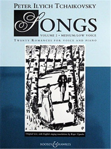 Piotr Czajkowski: Songs Volume 2 - Twenty Romances for Medium (Low) Voice and Piano - nuty pieśni na głos średni (niski) z fortepianem