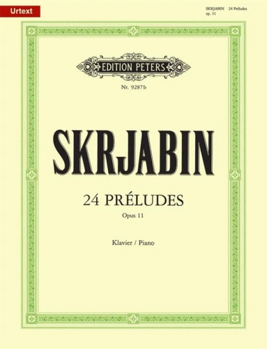 Aleksandr Skriabin: 24 Preludes op. 11 - preludia - nuty na fortepian