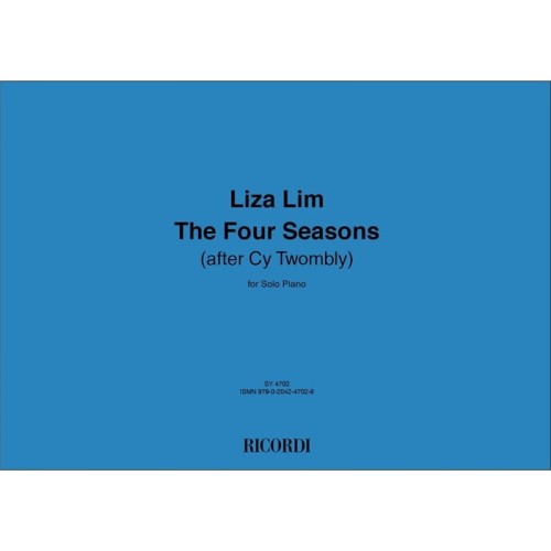 Liza Lim: The Four Seasons after Cy Twombly for Solo Piano - nuty na fortepian
