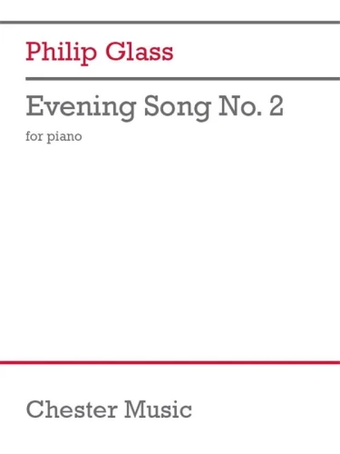 Philip Glass: Evening Song No. 2 for Piano - nuty na fortepian