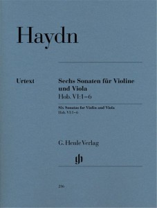 Joseph Haydn: Sechs Sonaten fur Violine und Viola Hob. VI:1-6 - 6 Sonatas for Violin and Viola - sześć sonat - nuty na skrzypce i altówkę