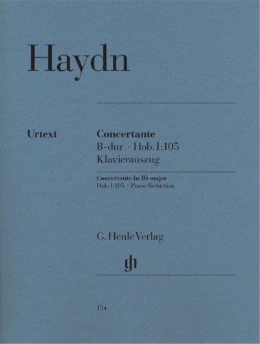 Joseph Haydn: Concertante B-dur Hob. I:105 fur Oboe, Fagott, Violine, Violoncello und Orchester - Concertante in Bb major op. 84 - nuty na obój, fagot, skrzypce i wiolonczelę z fortepianem