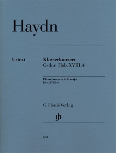 Joseph Haydn: Klavierkonzert G-dur Hob. XVIII:4 - Piano Concerto in G major - koncert fortepianowy (klawesynowy) - nuty na fortepian i kwartet skrzypcowy