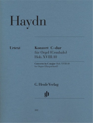 Joseph Haydn: Konzert C-dur fur Orgel XVIII:10 - Concerto in C major for Organ - koncert organowy (klawesynowy) - nuty na organy i trio skrzypcowe
