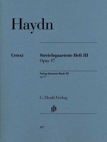 Joseph Haydn: Streichquartette III - String Quartets 3 - kwartety smyczkowe op. 17 - nuty na kwartet smyczkowy